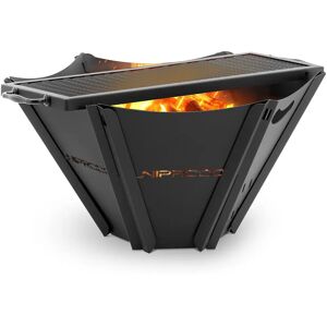 Uniprodo Fire bowl - with grill grate - 58 x 54 x 27.5 cm - interlocking UNI_FP_140