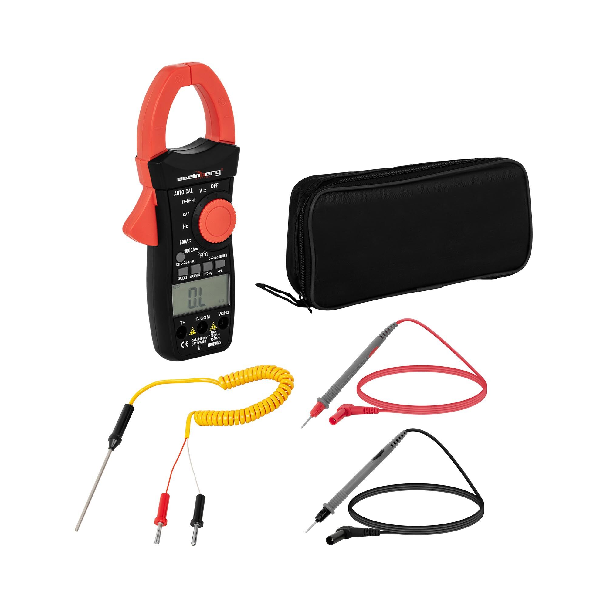 Steinberg Systems Clamp Meter - LCD - CAT III - TRMS - inrush current measurement SBS-CM-1000 Steinberg Systems Clamp Meter - LCD - CAT III - TRMS - inrush current measurement SBS-CM-1000