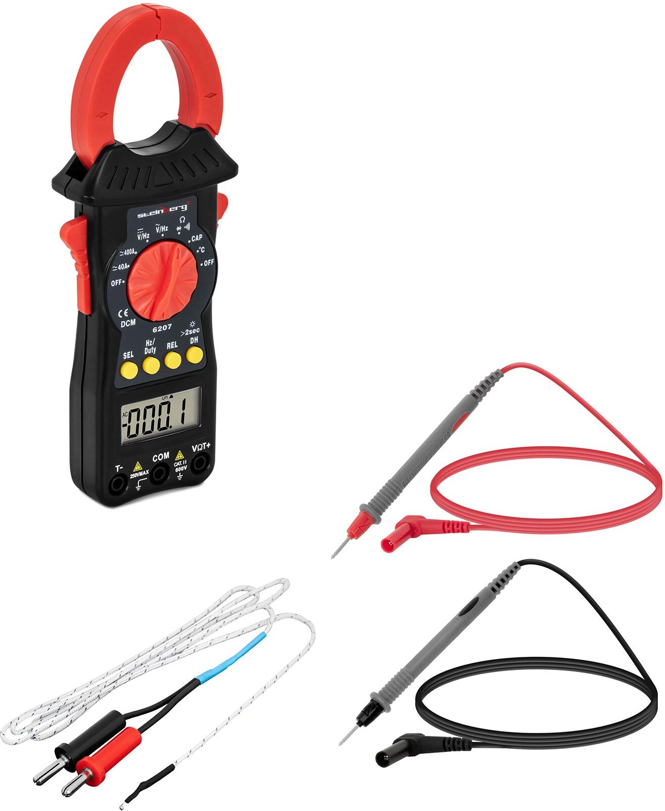Steinberg Systems Clamp Meter - LCD - CAT III SBS-CM-600 Steinberg Systems Clamp Meter - LCD - CAT III SBS-CM-600