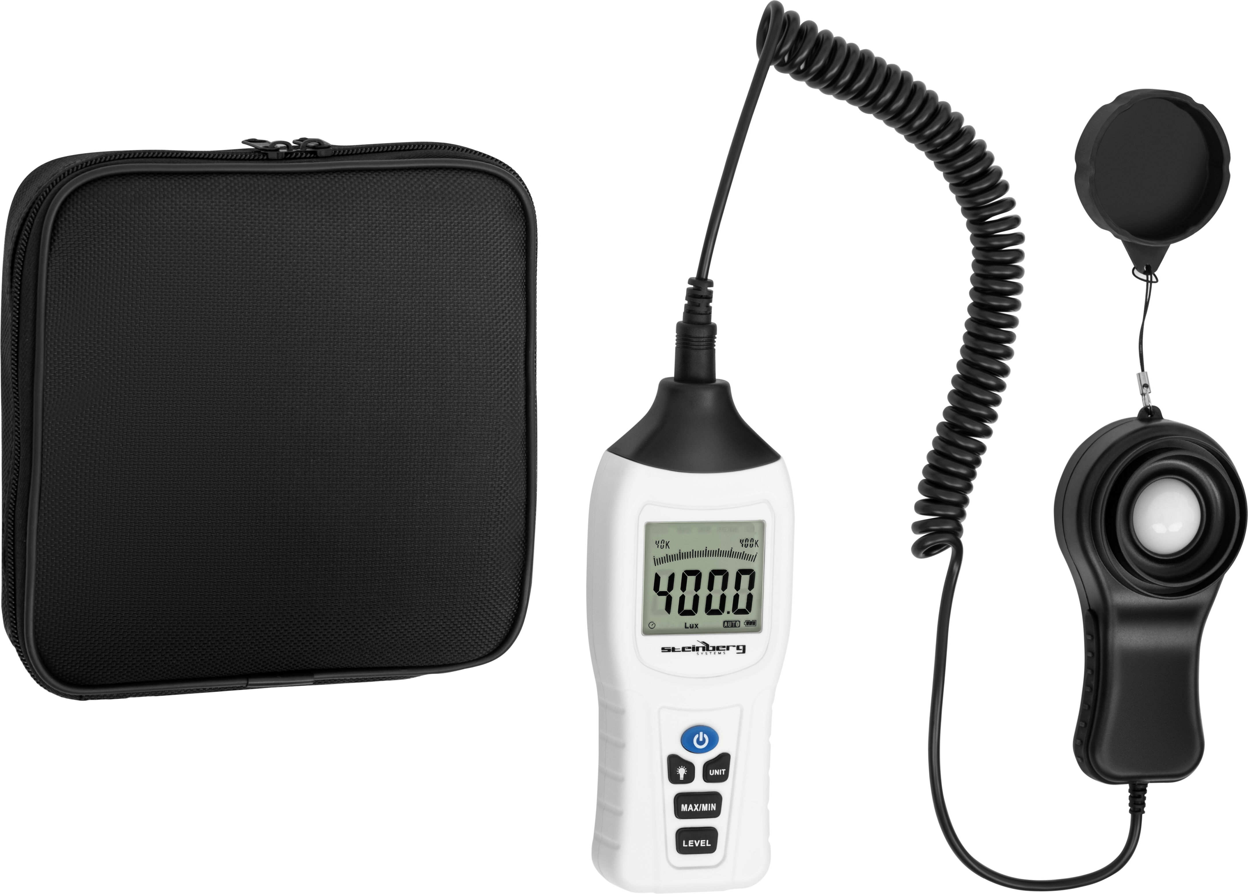 Steinberg Systems Lux Light Meter - 400,000 lx - external light sensor SBS-LM-400C Steinberg Systems Lux Light Meter - 400,000 lx - external light sensor SBS-LM-400C
