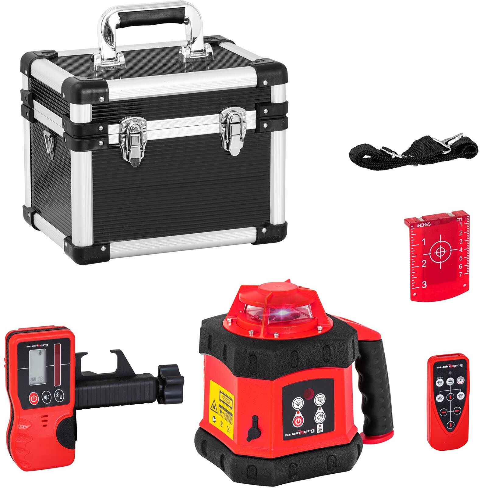 Steinberg Systems Rotary Laser Level - red - Ø 300 m - self-levelling SBS-RL-300 Steinberg Systems Rotary Laser Level - red - Ø 300 m - self-levelling SBS-RL-300