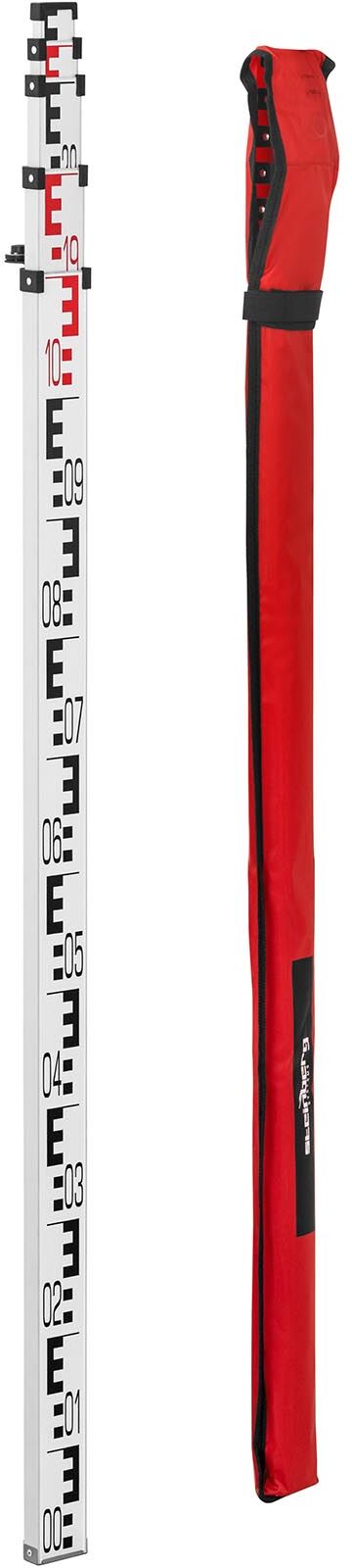 Steinberg Systems Level Staff - 5 m - 2 scales (mm/cm) - aluminium SBS-NL-5 Steinberg Systems Level Staff - 5 m - 2 scales (mm/cm) - aluminium SBS-NL-5