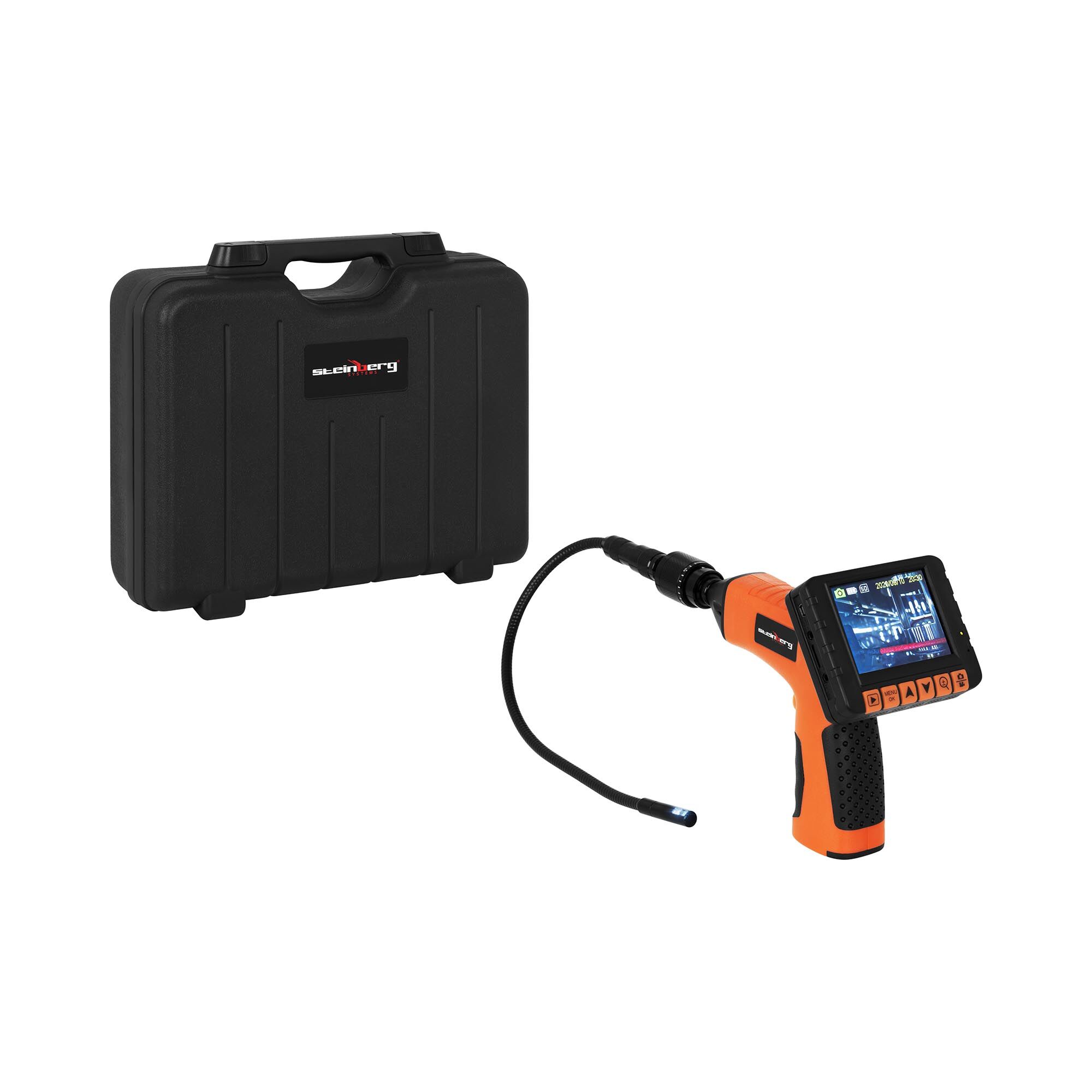 Steinberg Systems Endoscope Camera - 3.5" LCD - 360° - SD slot - Ø 10 mm - IP67 SBS-EC-10 Steinberg Systems Endoscope Camera - 3.5" LCD - 360° - SD slot - Ø 10 mm - IP67 SBS-EC-10