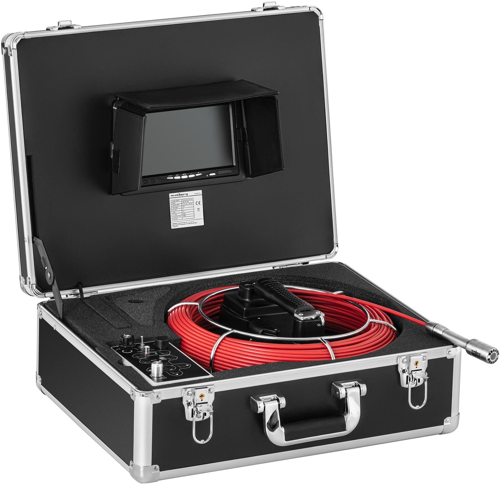 Steinberg Systems Endoscope Camera - 30 m - 12 LEDs - 7" display SBS-EC-500 Steinberg Systems Endoscope Camera - 30 m - 12 LEDs - 7" display SBS-EC-500