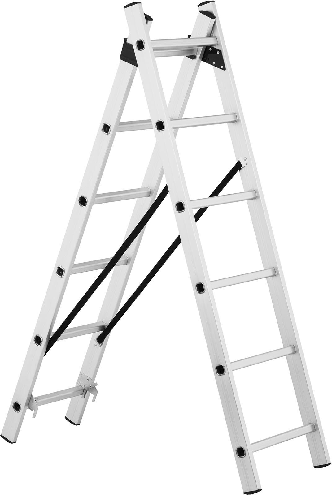 MSW Aluminium Ladder - height 2.54 m - 12 rungs MSW_AVL14