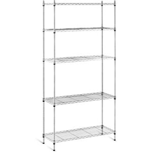 Royal Catering Metal Storage Rack - 35 x 90 x 180 cm - grey RCMR-1800P19C