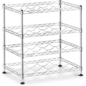 Royal Catering Metal Wine Rack - 200 kg - silver RCMR-470P14