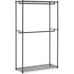 Royal Catering Metal Clothing Rack - 120 x 45 x 180 cm - 200 kg - black RCMR-2000P25