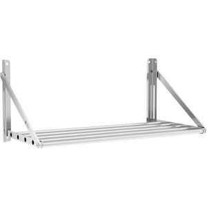 Royal Catering Wall shelf - foldable - bar design - 80 x 45 cm - 40 kg - stainless steel RC-TFWH8045