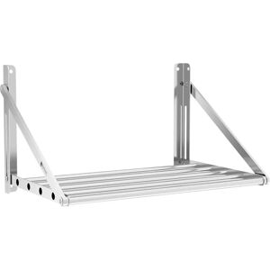 Royal Catering Wall shelf - foldable - bar design - 60 x 45 cm - 40 kg - stainless steel RC-TFWH6045