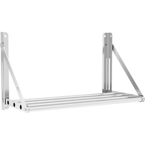 Royal Catering Wall Shelf - folding - tube style - 60 x 30 cm - 40 kg - stainless steel RC-TFWH60X30