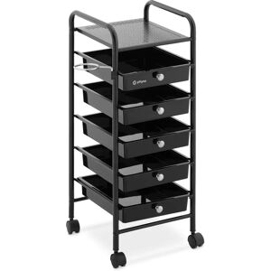 physa Hair Salon Trolley - 10 kg - 5 drawers - hairdryer holder - 330 x 320 mm shelf PHYSA-RR-14