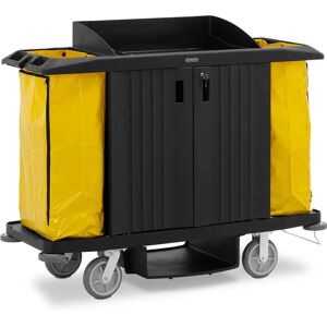 ulsonix Cleaning Trolley - lockable - 250 kg - 4 shelves - 2 nylon bags ULX-TIUPP