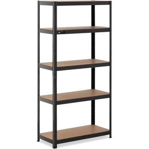 MSW Metal storage rack - 90 x 40 x 180 cm - for 5 x 175 kg - slate grey MSW-STSH-21