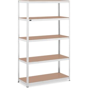 MSW Metal storage rack - 120 x 50 x 197 cm - for 5 x 150 kg - Grey MSW-STSH-29