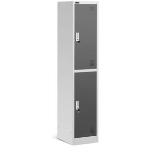 Fromm & Starck Metal Storage Locker - 2 compartments - grey STAR_MCAB_03