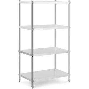 Metal Shelving Unit - 100 x 60 x 180 cm (LxWxH) cm - Royal Catering - 200 kg RCER-10060