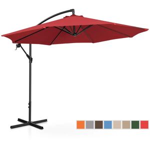 Uniprodo Garden umbrella - claret - round - Ø 300 cm - tiltable UNI_UMBRELLA_R300BO_N