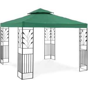 Uniprodo Garden Pavilion - 3 x 3 m - 180 g/m² - dark green UNI_PERGOLA_3X3G