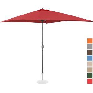 Uniprodo Factory second Large Outdoor Umbrella - Bordeaux - rectangular - 200 x 300 cm UNI_UMBRELLA_SQ2030BO