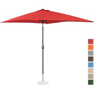 Uniprodo Factory second Large Outdoor Umbrella - red - rectangular - 200 x 300 cm - tiltable UNI_UMBRELLA_TSQ2030RE