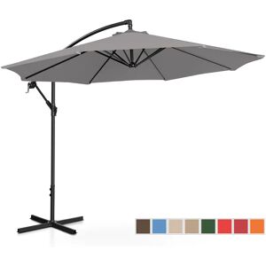 Uniprodo Garden umbrella - dark grey - round - Ø 300 cm - tiltable UNI_UMBRELLA_R300DG_N