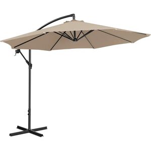 Uniprodo Garden umbrella - Cream - Round - Ø 300 cm - Tiltable UNI_UMBRELLA_R300CR_N