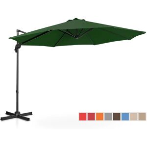 Uniprodo Garden umbrella - Green - Round - Ø 300 cm - Tiltable and rotatable UNI_UMBRELLA_2R300GR_N