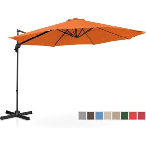 Uniprodo Garden umbrella - Orange - round - Ø 300 cm - tiltable and rotatable UNI_UMBRELLA_2R300OR_N