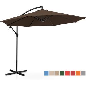 Uniprodo Garden umbrella - brown - round - Ø 300 cm - tiltable UNI_UMBRELLA_R300BR_N