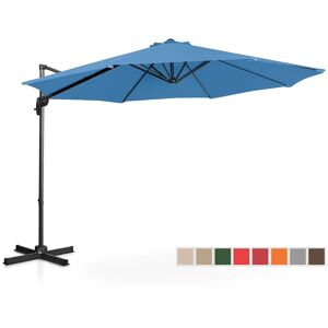 Uniprodo Garden umbrella - Blue - Round - Ø 300 cm - Tiltable and rotatable UNI_UMBRELLA_2R300BL_N