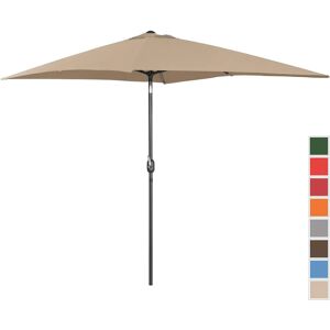 Uniprodo Large Outdoor Umbrella - taupe - rectangular - 200 x 300 cm - tiltable UNI_UMBRELLA_TSQ2030TA_N