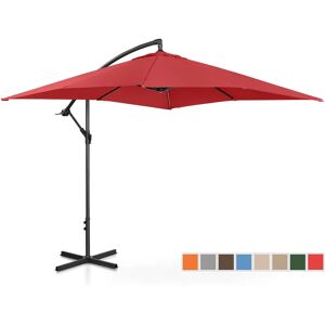 Uniprodo Garden umbrella - Claret - square - 250 x 250 cm - inclinable UNI_UMBRELLA_SQ250BO_N