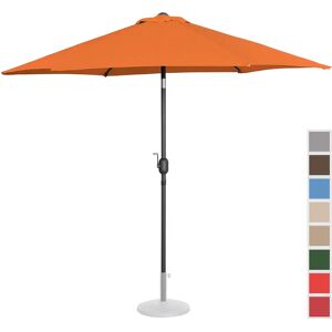 Uniprodo Large Garden Umbrella - orange - hexagonal - Ø 300 cm - tiltable UNI_UMBRELLA_R270OR_N