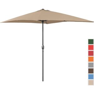 Uniprodo Large Outdoor Umbrella - taupe - rectangular - 200 x 300 cm UNI_UMBRELLA_SQ2030TA_N