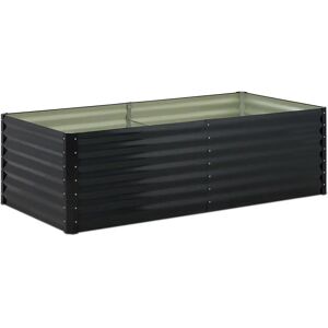 Uniprodo Metal Raised Garden Bed - 0 x 0 x 0 cm - steel (galvanised) UNI_MGRS_02