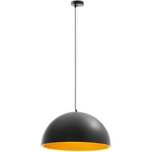 Uniprodo Pendant light - 1 light source - large shade with golden coating UNI_LD_11