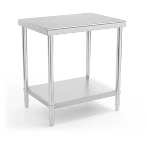 Royal Catering Stainless Steel Work Table - 80 x 60 cm - 190 kg load capacity RCAT-80/60-NW