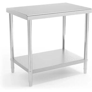 Royal Catering Stainless Steel Work Table - 90 x 60 cm - 210 kg load capacity RCAT-90/60-NW