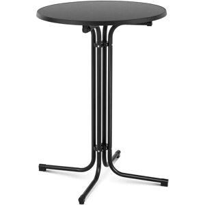 Royal Catering High Top Bar Table - Ø 80 cm - folding - black RC-BIS80FB