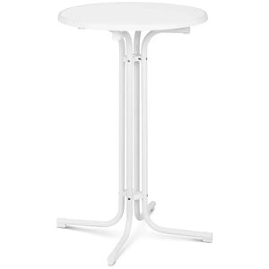 Royal Catering High Top Bar Table - Ø 70 cm - folding - white RC-BIS70FW