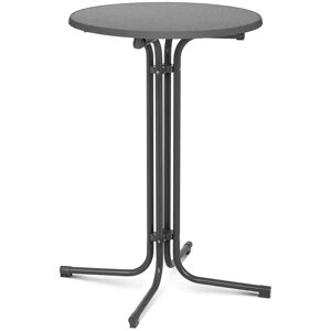 Royal Catering High Top Bar Table - Ø 70 cm - folding - grey RC-BIS70FG