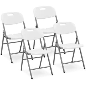 Folding Chairs - set of 4 - Royal Catering - 180 kg - seat area: 40 x 38 cm - white RC-FC_1