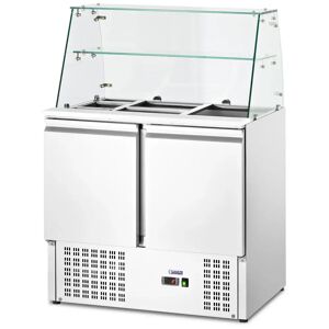 Salad Bar - with glass top - Royal Catering - 240 L - for 7 GN containers - 90 x 70 cm RCLK-W240-2