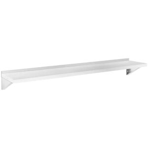 Wall Shelf - stainless steel - 180 x 40 cm - up to 80 kg - Royal Catering RCWR-180.1