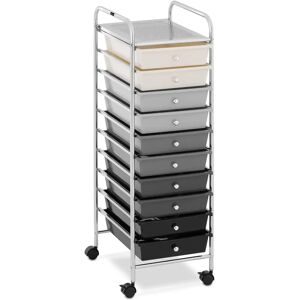 physa Salon Trolley - 10 Drawers - black/grey/cream PHYSA RR-25