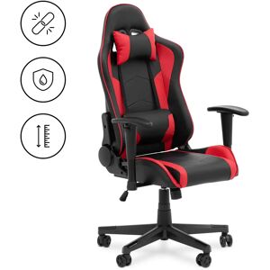 Uniprodo Gaming Chair - with armrests - adjustable height / backrest - incl. neck and lumbar support UNI-SIM-C-01