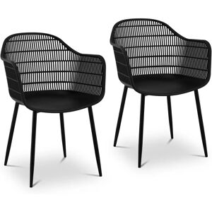 Fromm & Starck Chair - set of 2 - up to 150 kg - seat 45 x 44 cm - black STAR_SEAT_08