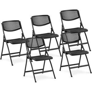 Fromm & Starck Chairs - set of 5 - up to 150 kg - seat area 430x430x440 mm - Black STAR_SEAT_38