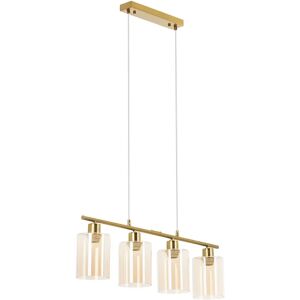 Uniprodo Pendant Light - 4 light sources - glass lampshades UNI_LD_09